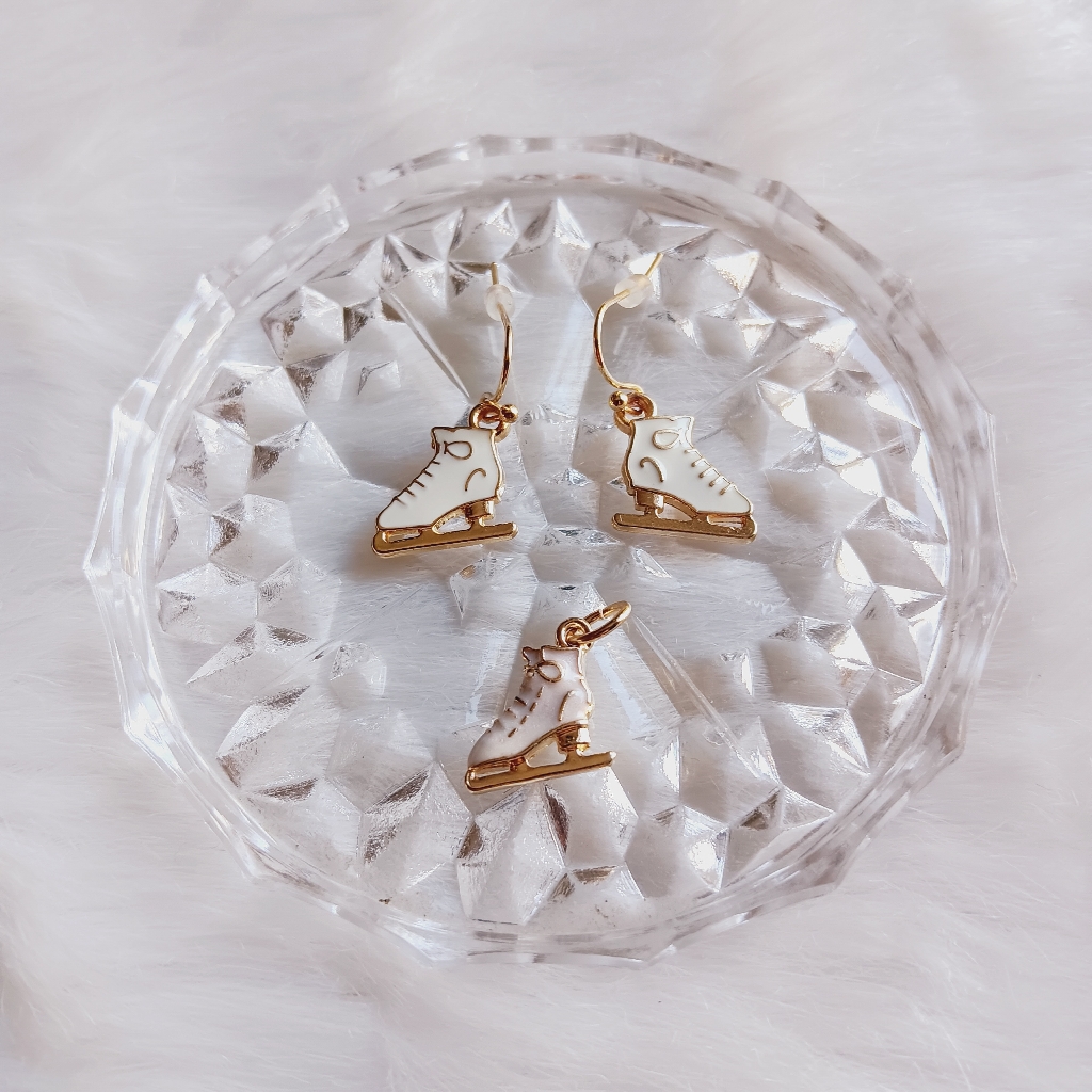 Winter Wonderland Ice Skating Jewelry Set 3 Pc